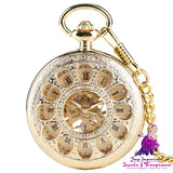 Golden Roman Characters Hollow Watch