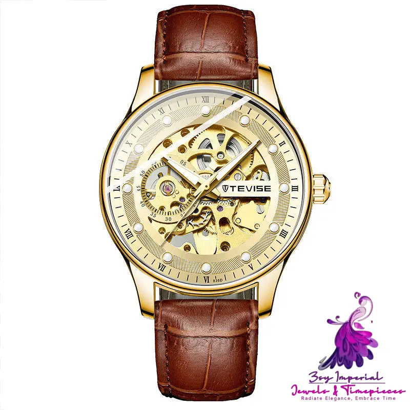 Hollow Fashionable Waterproof Mechanical Watch