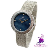 Mid-vintage Style Trendy Women’s Steel Band Watch