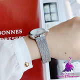 Mid-vintage Style Trendy Women’s Steel Band Watch