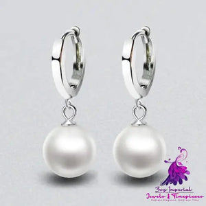 Pearl Earrings Temperament Simple