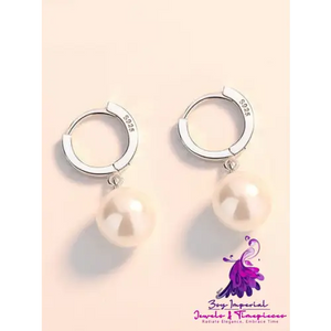 Pearl Earrings Temperament Simple