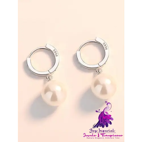 Pearl Earrings Temperament Simple