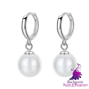 Pearl Earrings Temperament Simple