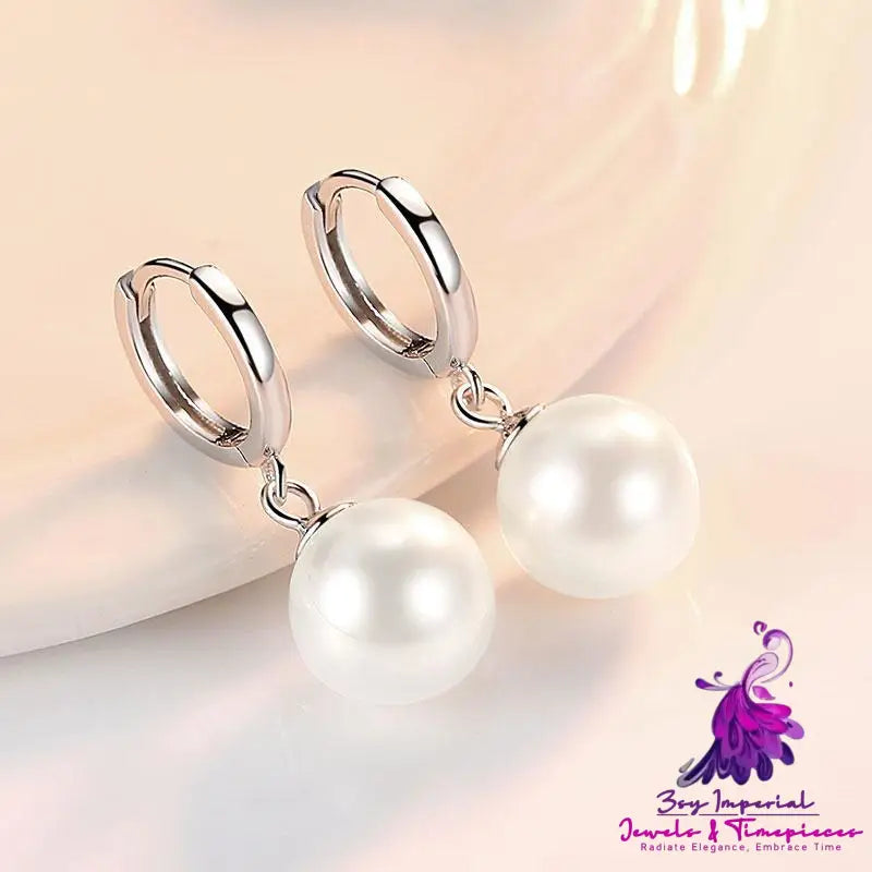 Pearl Earrings Temperament Simple