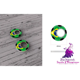 Football World Cup Fidget Spinner Keychain