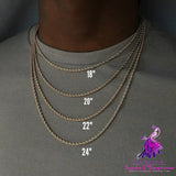 Stainless Steel Figaro Chain Necklace