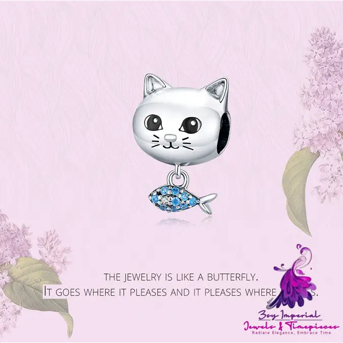 Cute Cat And Fish Jewelry Accessories