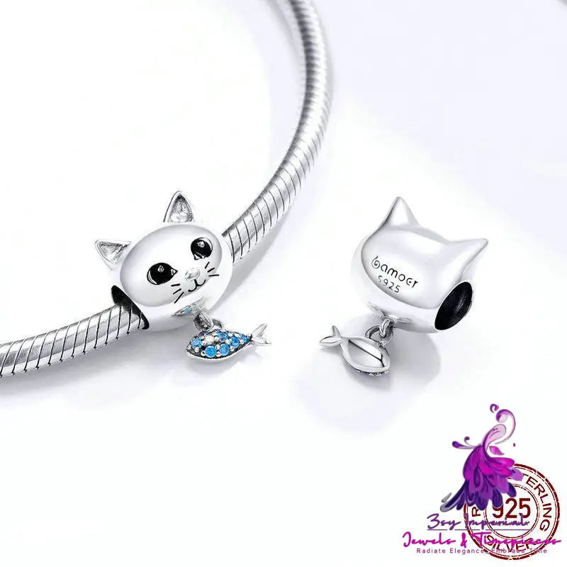 Cute Cat And Fish Jewelry Accessories