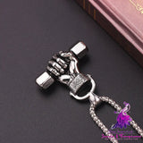 Dumbbell Gym Necklace