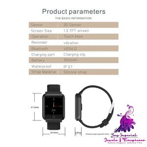 IP67 Heart Rate Bluetooth Fitness Smart Watch for Q9