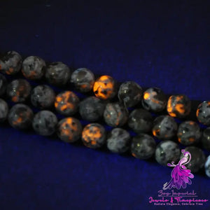 Flame Stone Scattered Beads Necklace