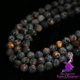 Flame Stone Scattered Beads Necklace