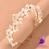 Floral Pearl Hair Hoop Headwear