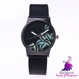 Silicone Mesh Floral Unisex Watch