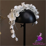 Satin Embossed Flower Hair Hoop