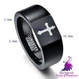 Personalized Cut Flower Tungsten Ring