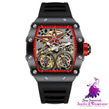 Rudder Flywheel Skeleton Automatic Watch for Men