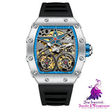 Rudder Flywheel Skeleton Automatic Watch for Men