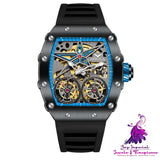 Rudder Flywheel Skeleton Automatic Watch for Men