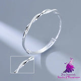 Silver 999 Mobius Ring Bracelet