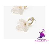 White Petal Earrings