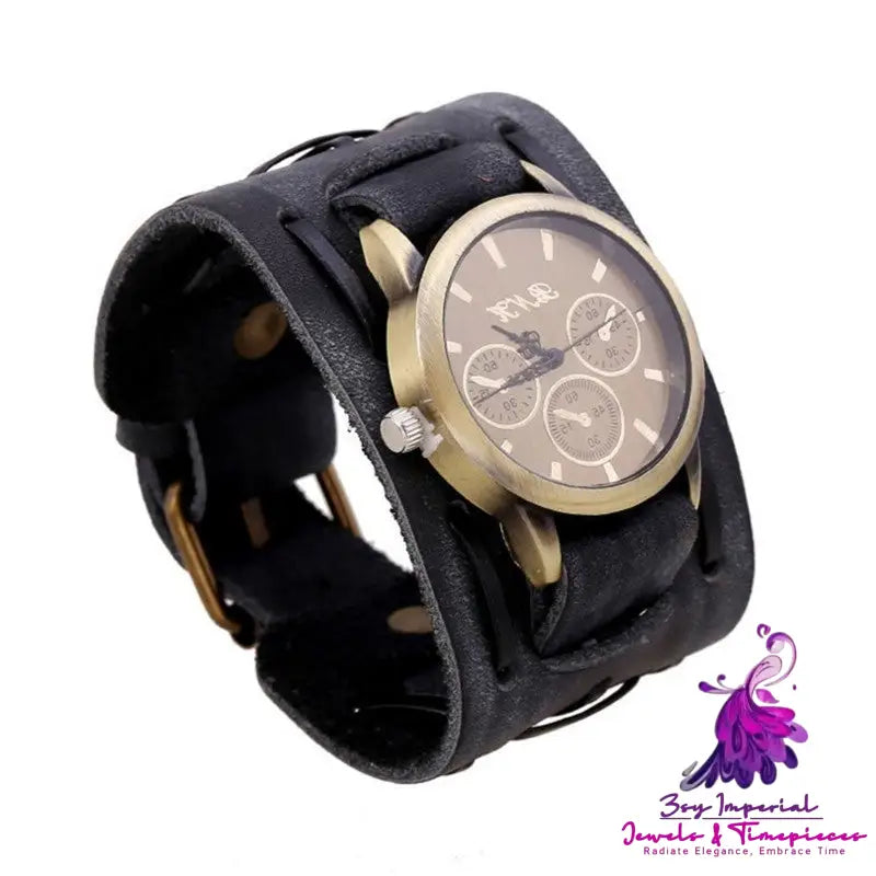 Retro Cowhide Foreign Trade Watch