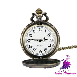 Forest Pickup Truck Vintage Pocket Watch