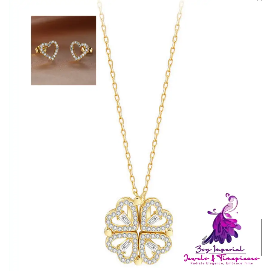 Detachable Four-Leaf Clover Necklace