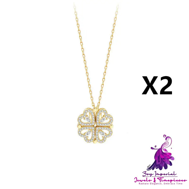 Detachable Four-Leaf Clover Necklace