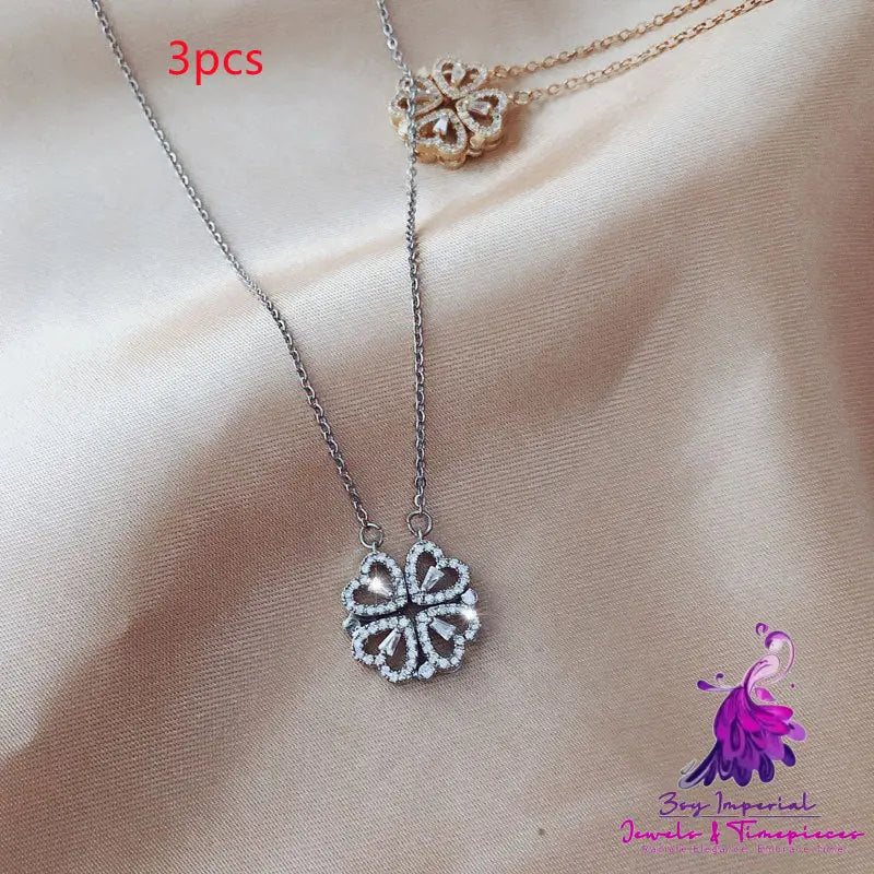 Detachable Four-Leaf Clover Necklace