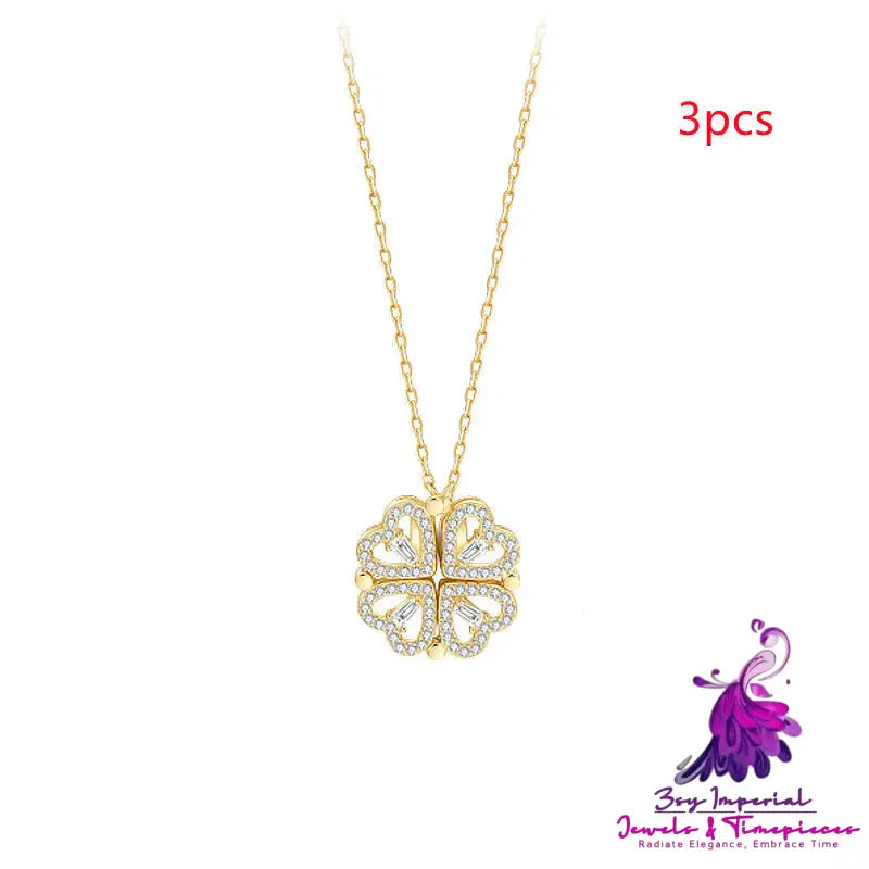 Detachable Four-Leaf Clover Necklace