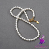 Natural Freshwater Pearl Bead French Retro Easy Match