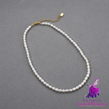 Natural Freshwater Pearl Bead French Retro Easy Match