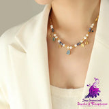 French Multi-material Necklace