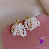 French Vintage Freshwater Pearl Earrings