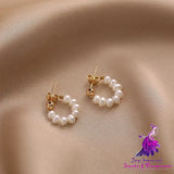 French Vintage Freshwater Pearl Earrings