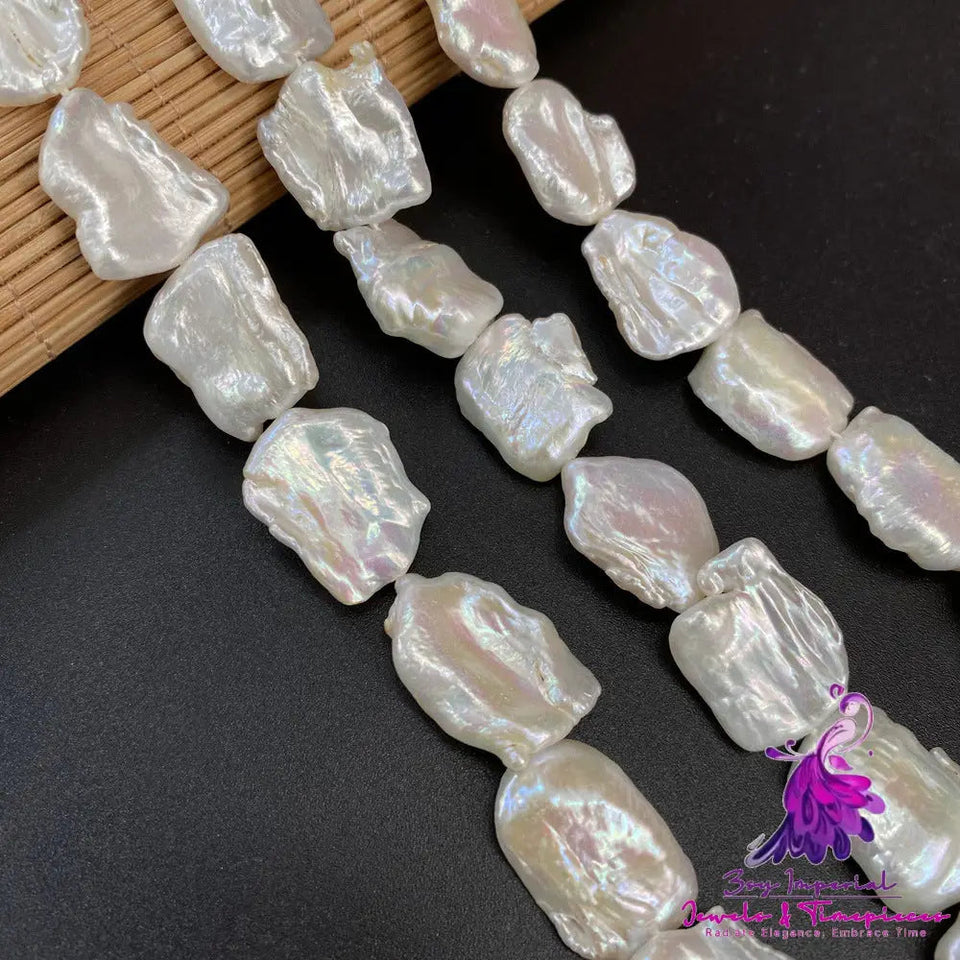 Exquisite Natural Freshwater Square Pearl Beaded DIY Jewelry