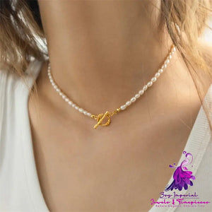 Retro Freshwater Pearl Necklace for Women