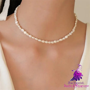 Retro Freshwater Pearl Necklace for Women