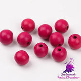 Eco-friendly Painted Wood Beads