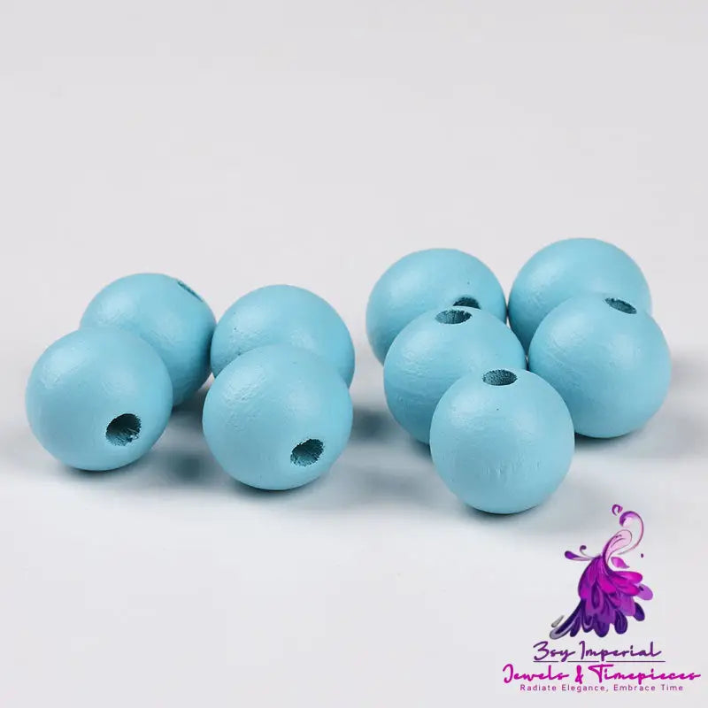 Eco-friendly Painted Wood Beads