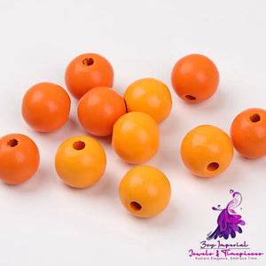 Eco-friendly Painted Wood Beads