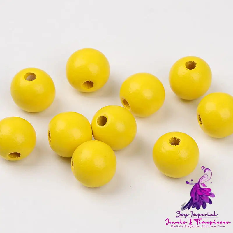 Eco-friendly Painted Wood Beads