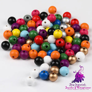 Eco-friendly Painted Wood Beads