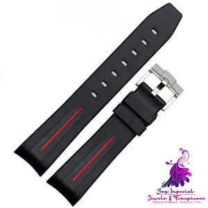 Arc Mouth Silicone Watch With Needle Buckle