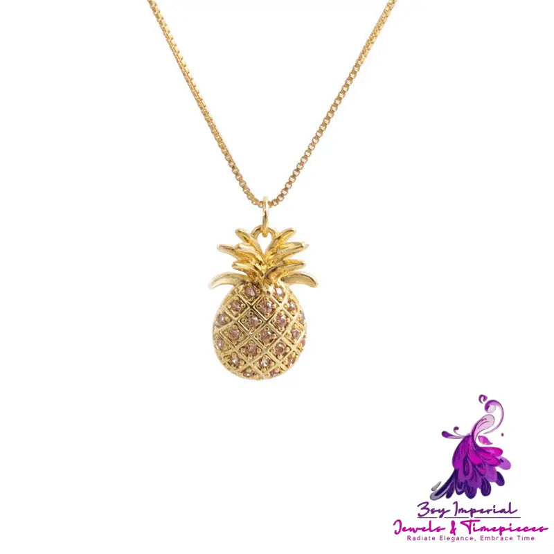 Pineapple Fruit Retro Necklace