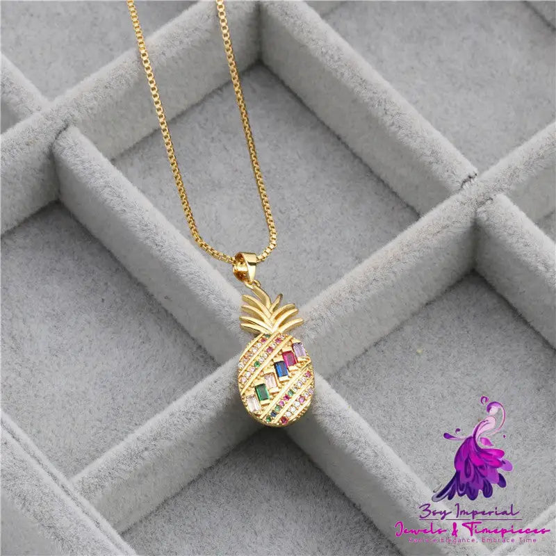 Pineapple Fruit Retro Necklace