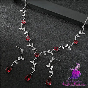 High Quality Zircon Necklace Set