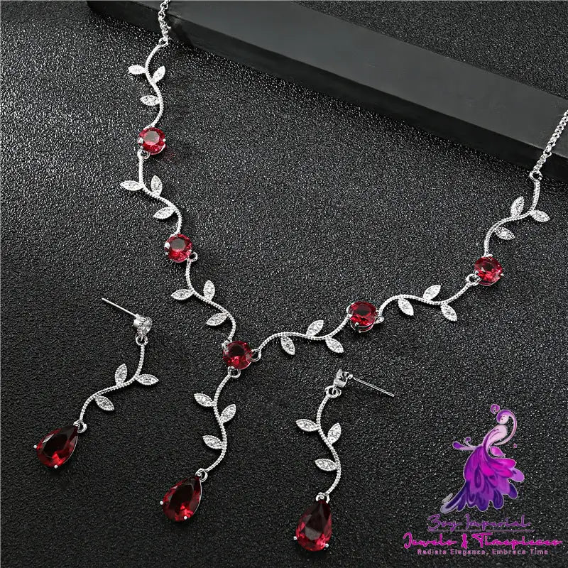 High Quality Zircon Necklace Set